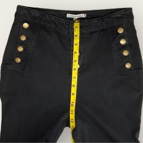 NWOT | Avec Les Filles | Hi-Rise Button Fly Skinny Jeans | Black | Size 28 - Picture 10 of 12